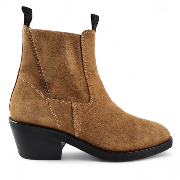 ACNE STUDIOS Italy Camel Suede Chelsea Ankle Boot Bootie Brown Western 39 9 - Picture 3 of 15
